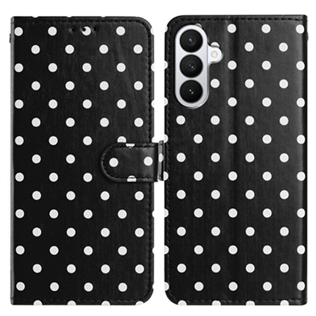 For Samsung Galaxy S26 Pro Leather Case Polka Dot Pattern Wallet Stand Folio Phone Cover