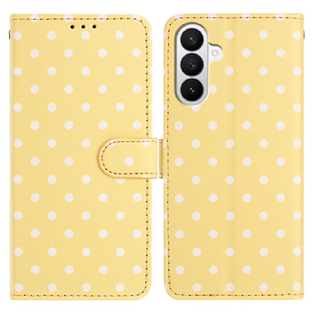 For Samsung Galaxy S26 Pro Leather Case Polka Dot Pattern Wallet Stand Folio Phone Cover