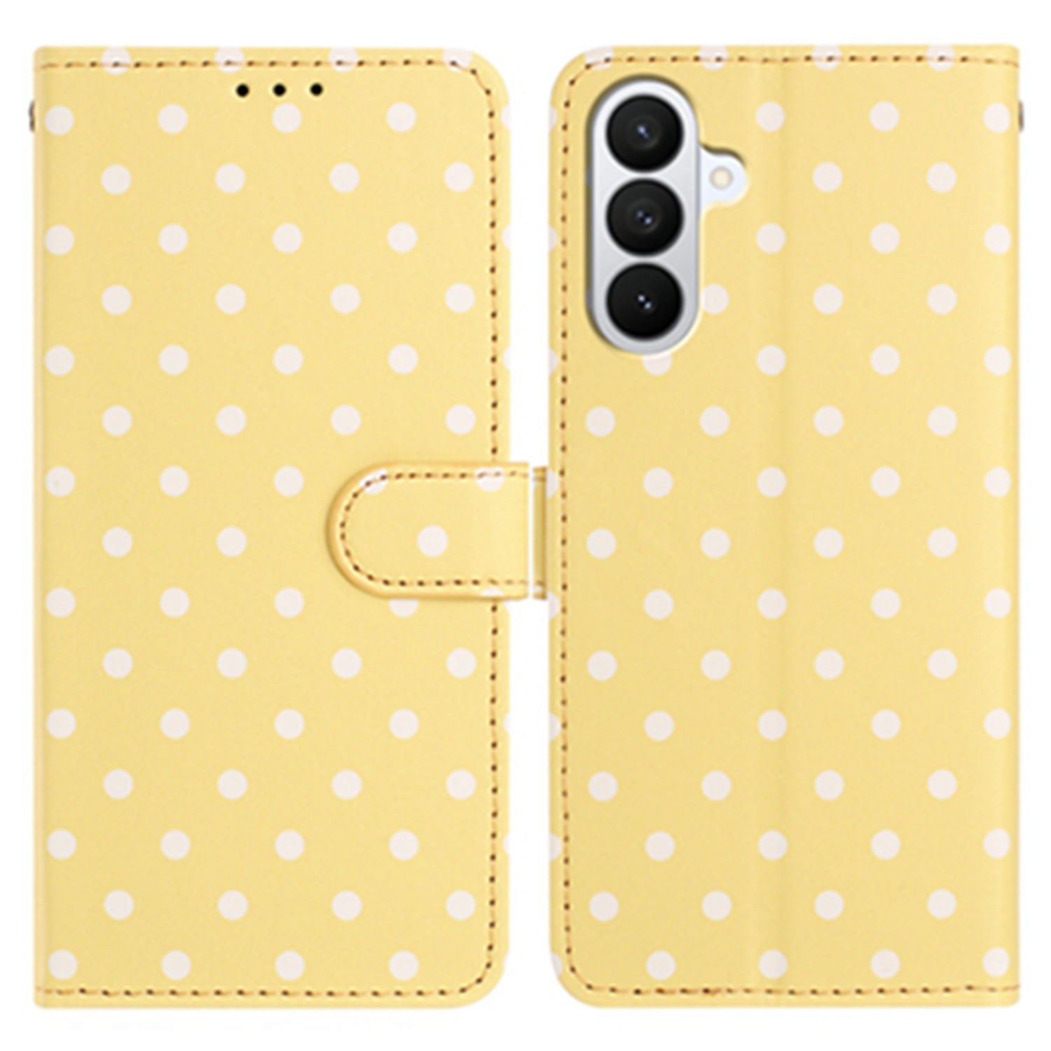 For Samsung Galaxy S26 Pro Leather Case Polka Dot Pattern Wallet Stand Folio Phone Cover