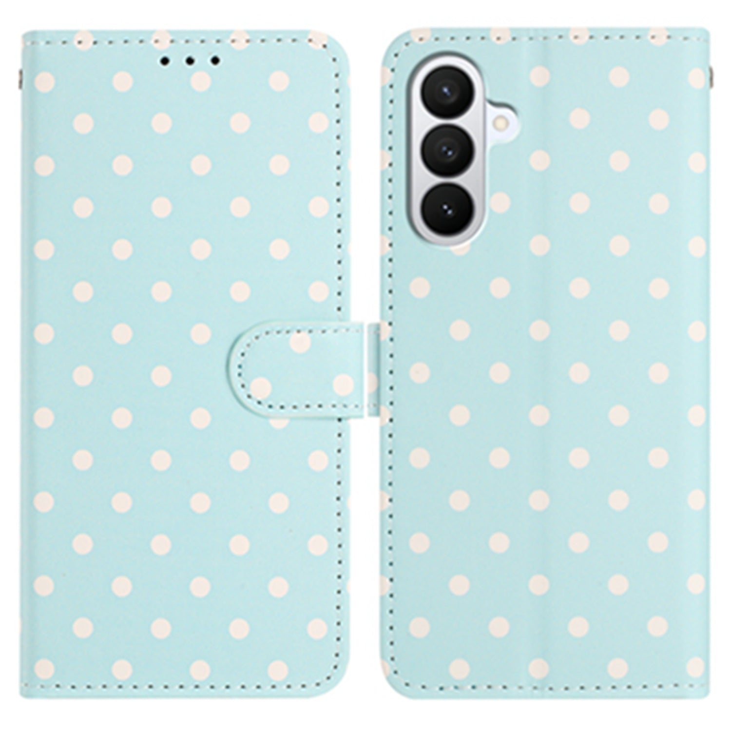For Samsung Galaxy S26 Pro Leather Case Polka Dot Pattern Wallet Stand Folio Phone Cover