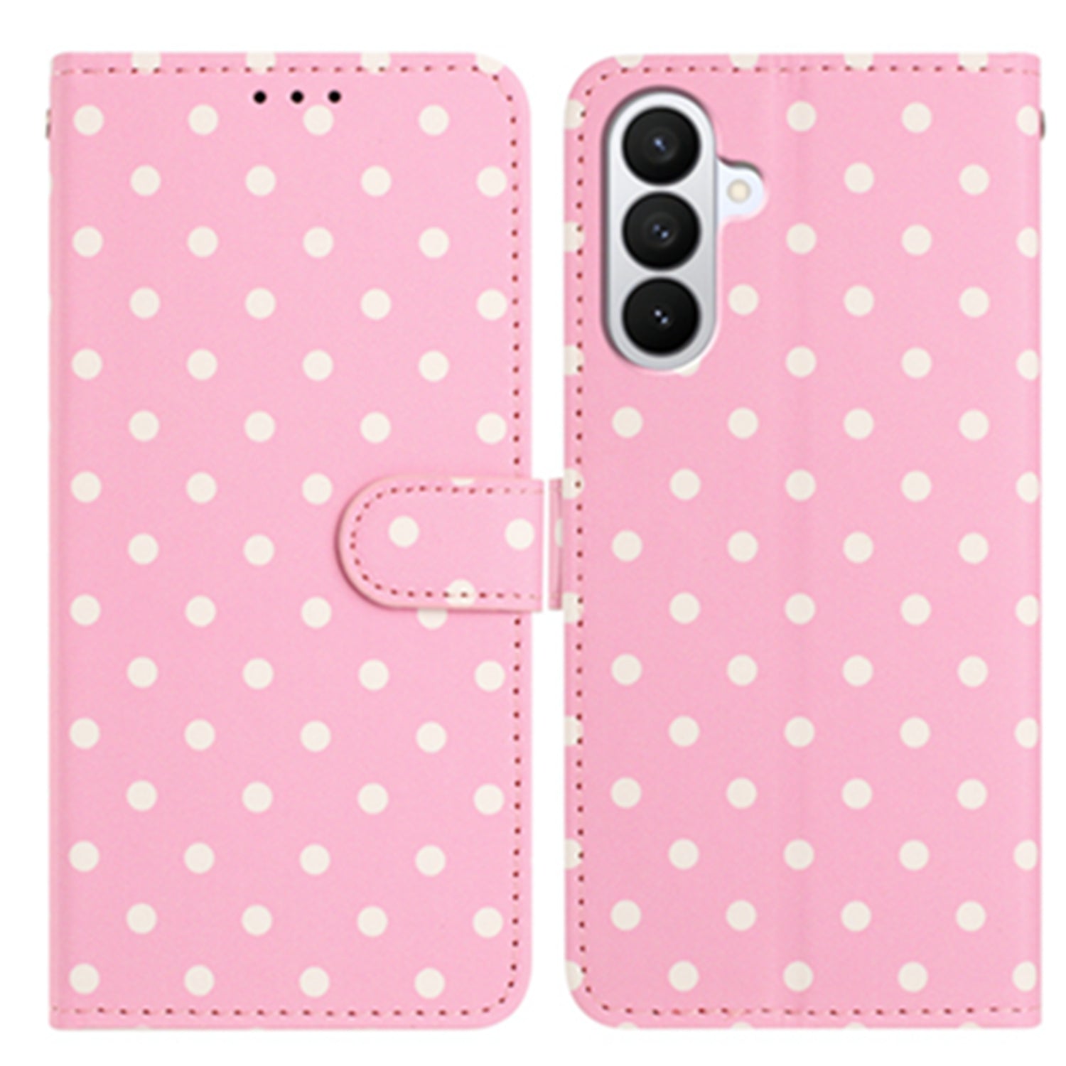 For Samsung Galaxy S26 Pro Leather Case Polka Dot Pattern Wallet Stand Folio Phone Cover