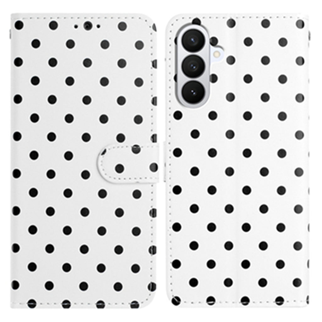 For Samsung Galaxy S26 Pro Leather Case Polka Dot Pattern Wallet Stand Folio Phone Cover
