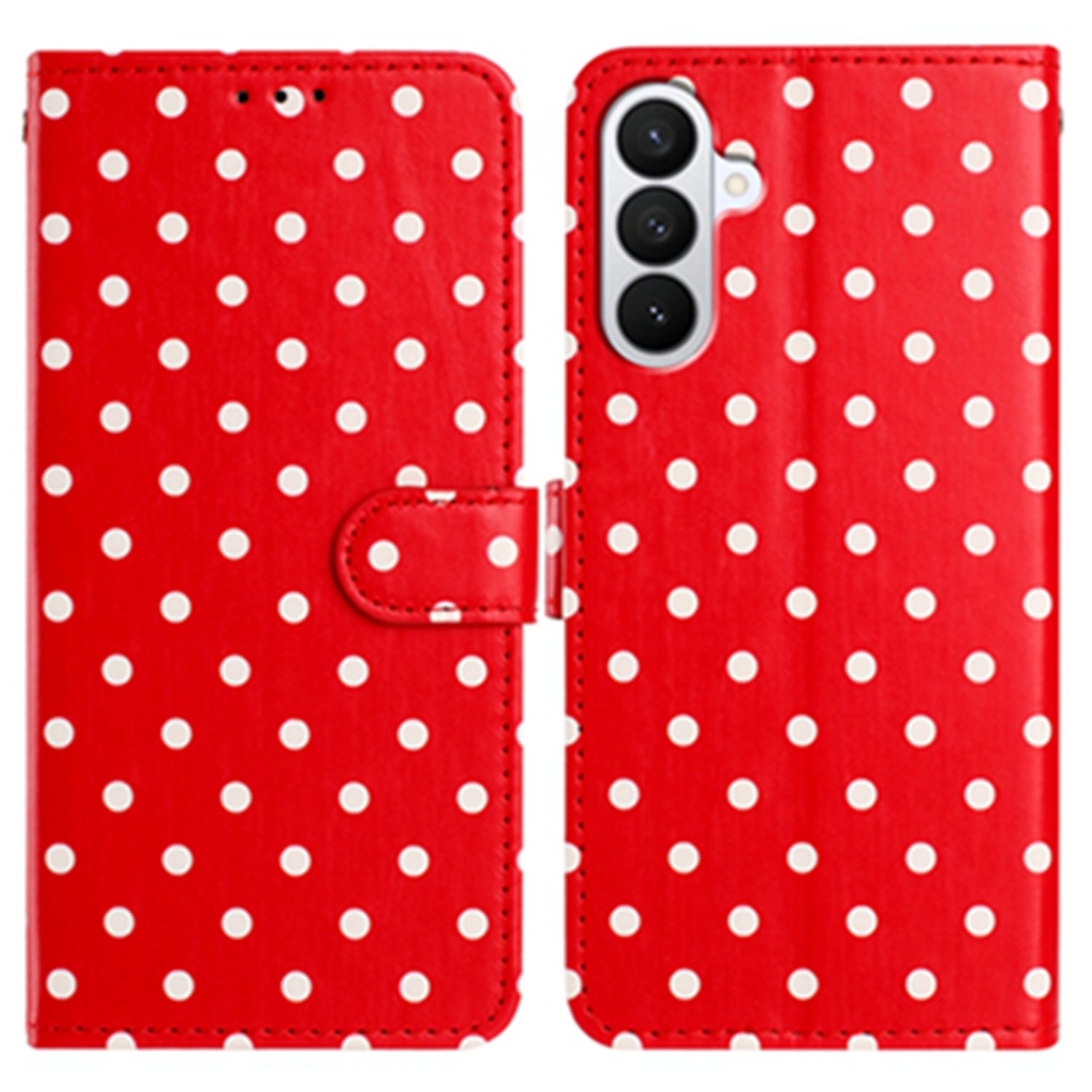For Samsung Galaxy S26 Pro Leather Case Polka Dot Pattern Wallet Stand Folio Phone Cover