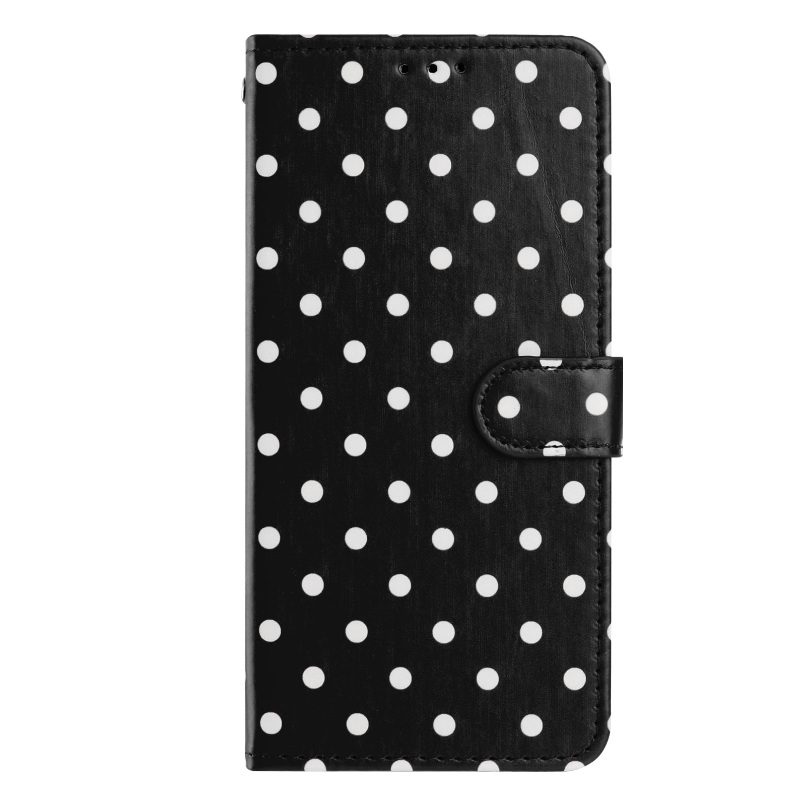 For Samsung Galaxy S26 Edge Leather Case Polka Dot Pattern Wallet Stand Folio Phone Cover