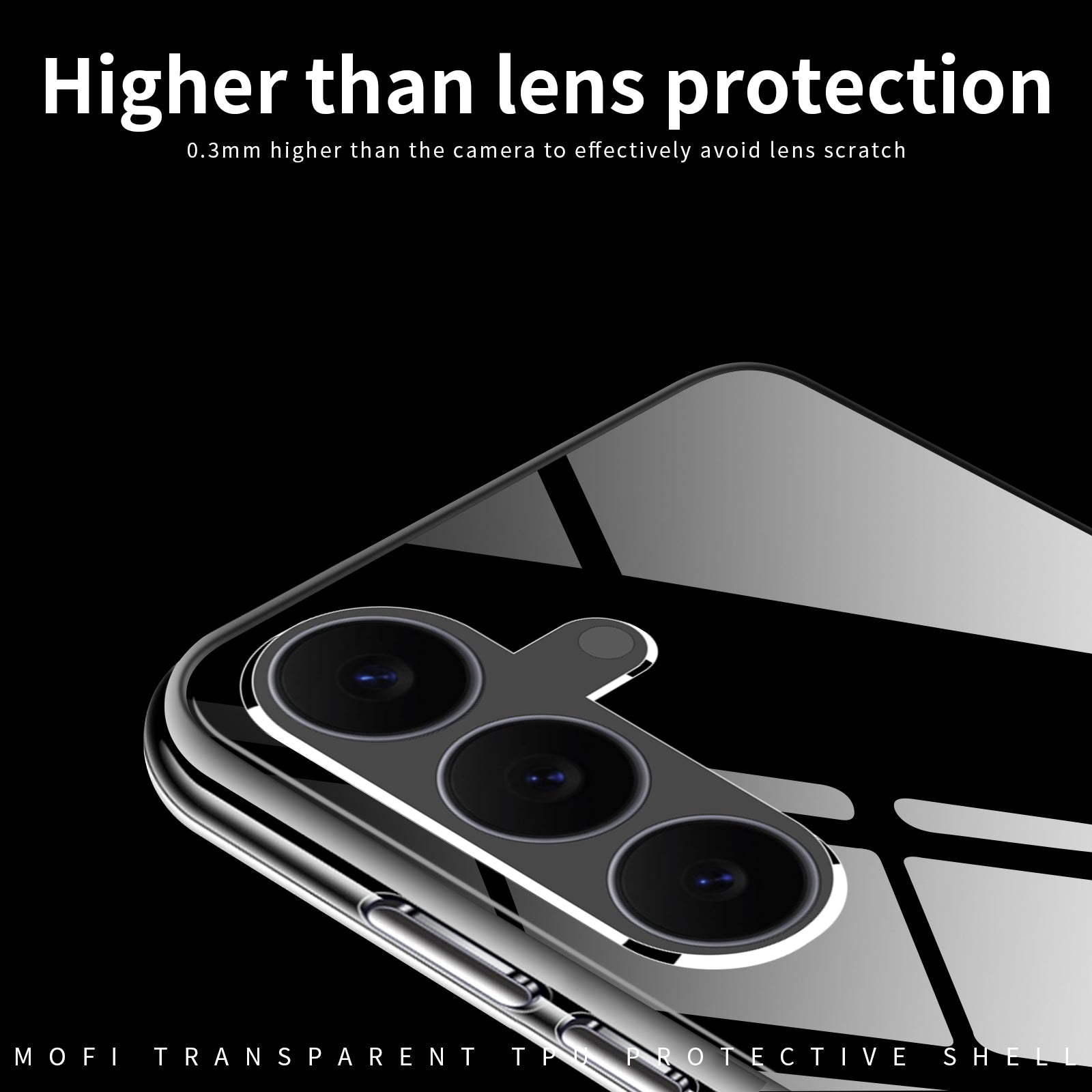 For Samsung Galaxy S25 FE Clear Phone Case MOFI Ultra-Thin TPU Phone Back Cover