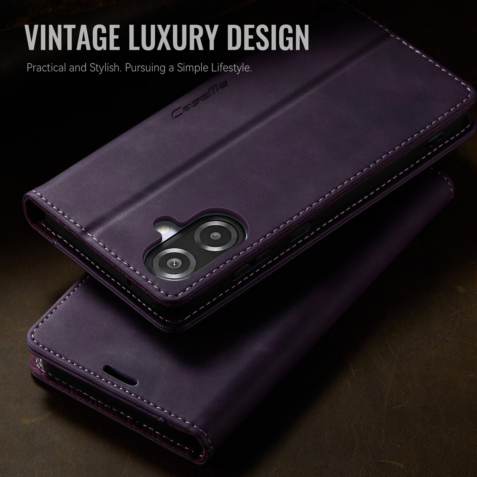 For Samsung Galaxy A06 4G / Galaxy A06 5G / Galaxy A07 4G Case CASEME 033 Series RFID Blocking Wallet Stand Calf Texture Leather Phone Cover