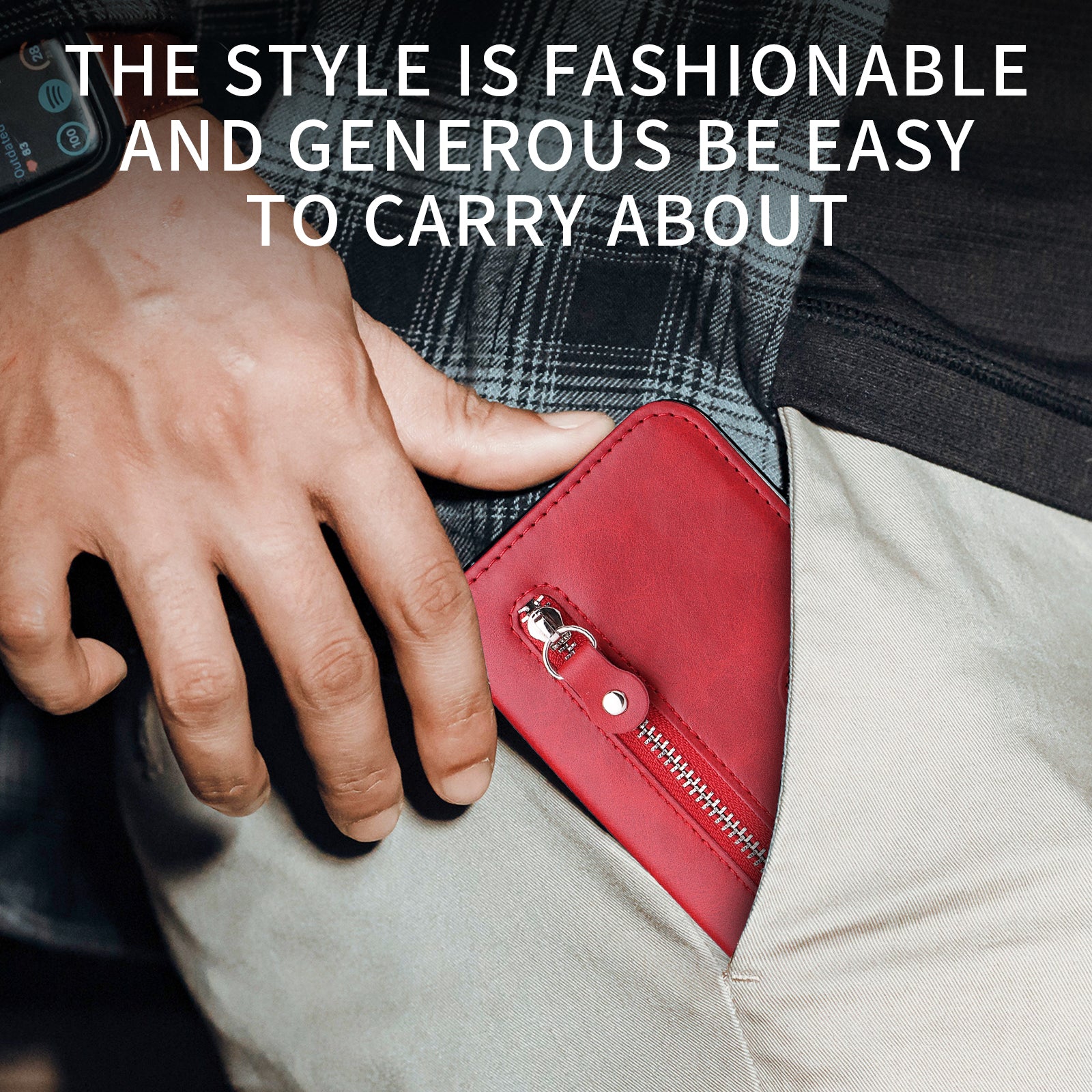 For vivo Y21d / vivo Y31 5G PU Leather Cases with Zipper Pocket Wallet Phone Cover Stand