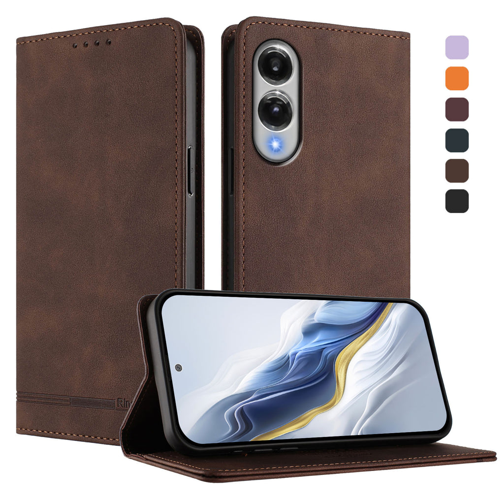 For Samsung Galaxy S25 Edge Case RINACASIS RC23 RFID Blocking Wallet Stand PU Leather Phone Cover