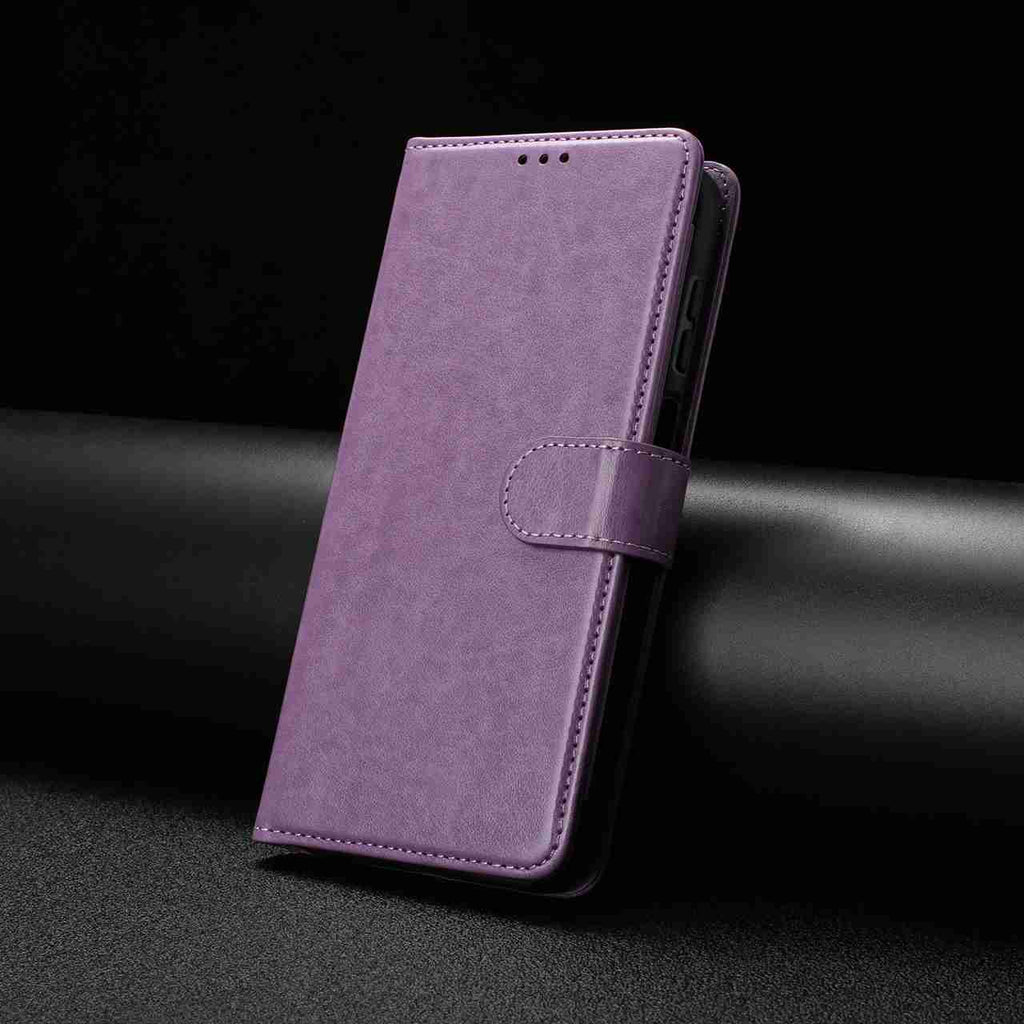 For Samsung Galaxy S26 Edge Wallet Phone Case Stand PU Leather Folio Flip Cover with 8 Card Slot