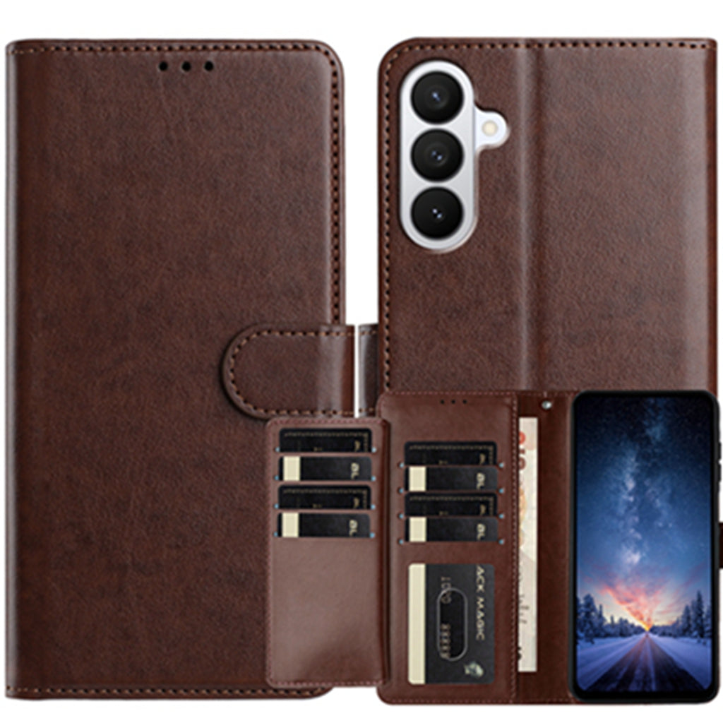 For Samsung Galaxy S26 Pro Wallet Phone Case Stand PU Leather Folio Flip Cover with 8 Card Slot