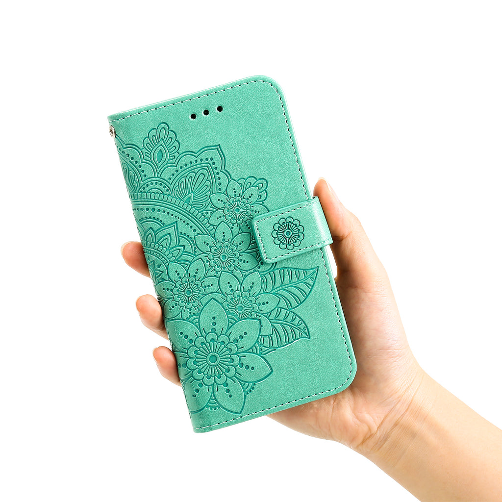 For vivo Y21d / vivo Y31 5G Case Floral Pattern PU Leather Wallet Stand Phone Cover