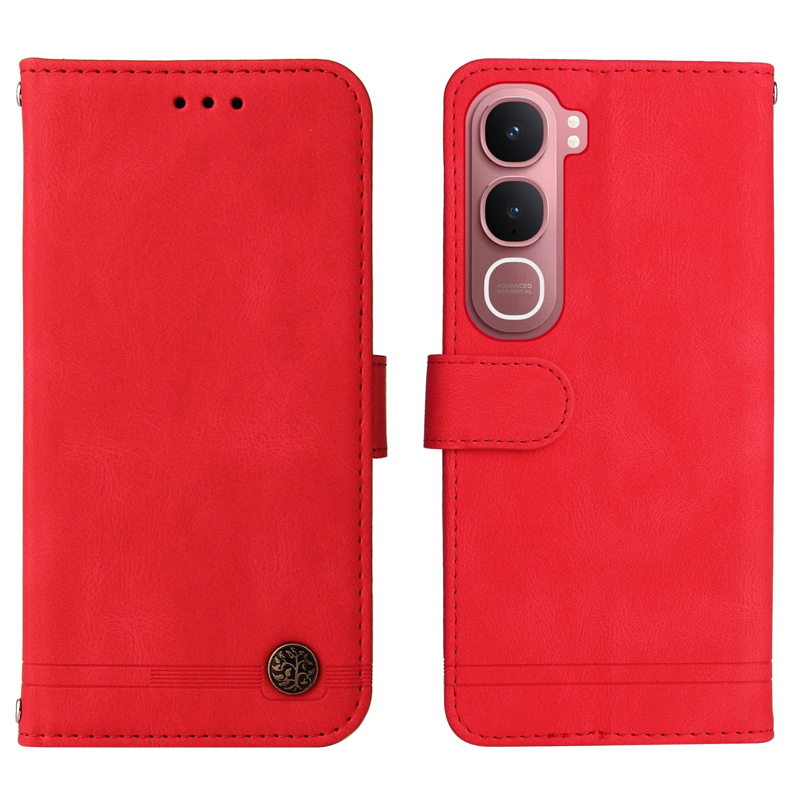 For vivo Y21d / vivo Y31 5G Leather Wallet Cases Skin Touch Phone Cover Stand with Strap