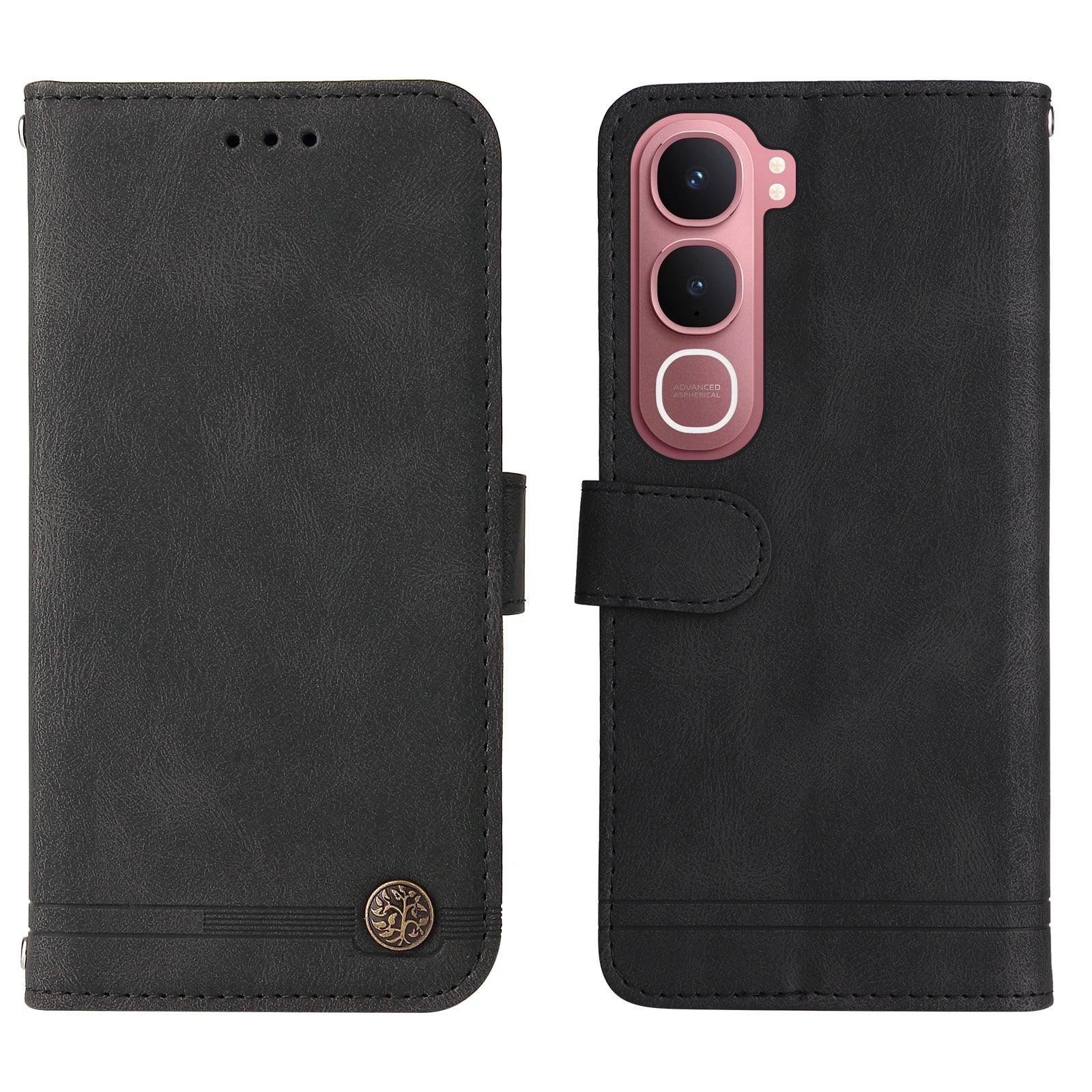 For vivo Y21d / vivo Y31 5G Leather Wallet Cases Skin Touch Phone Cover Stand with Strap