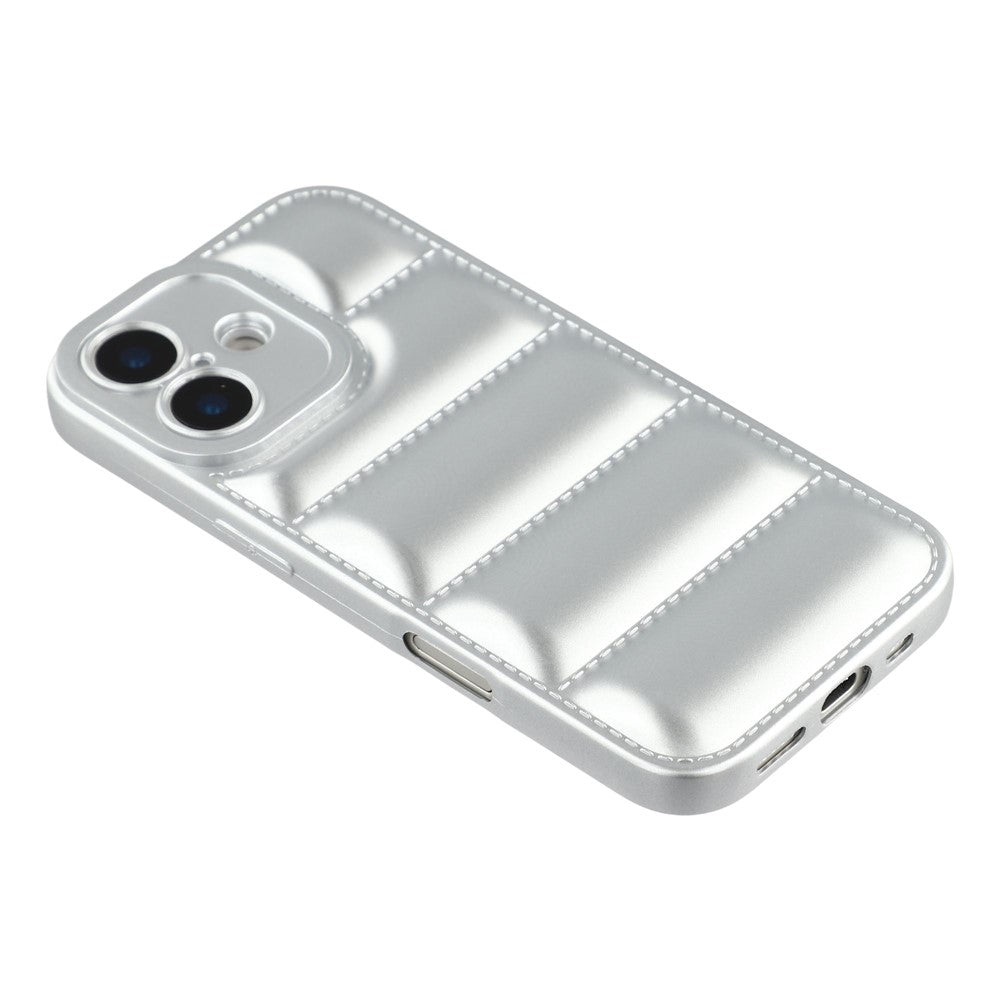 For iPhone 17 TPU Case Down Jacket Design Shock-Absorbent Phone Protector