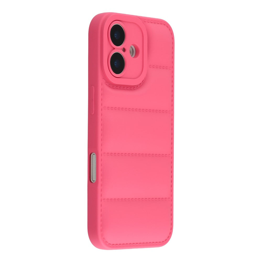 For iPhone 17 TPU Case Down Jacket Design Shock-Absorbent Phone Protector