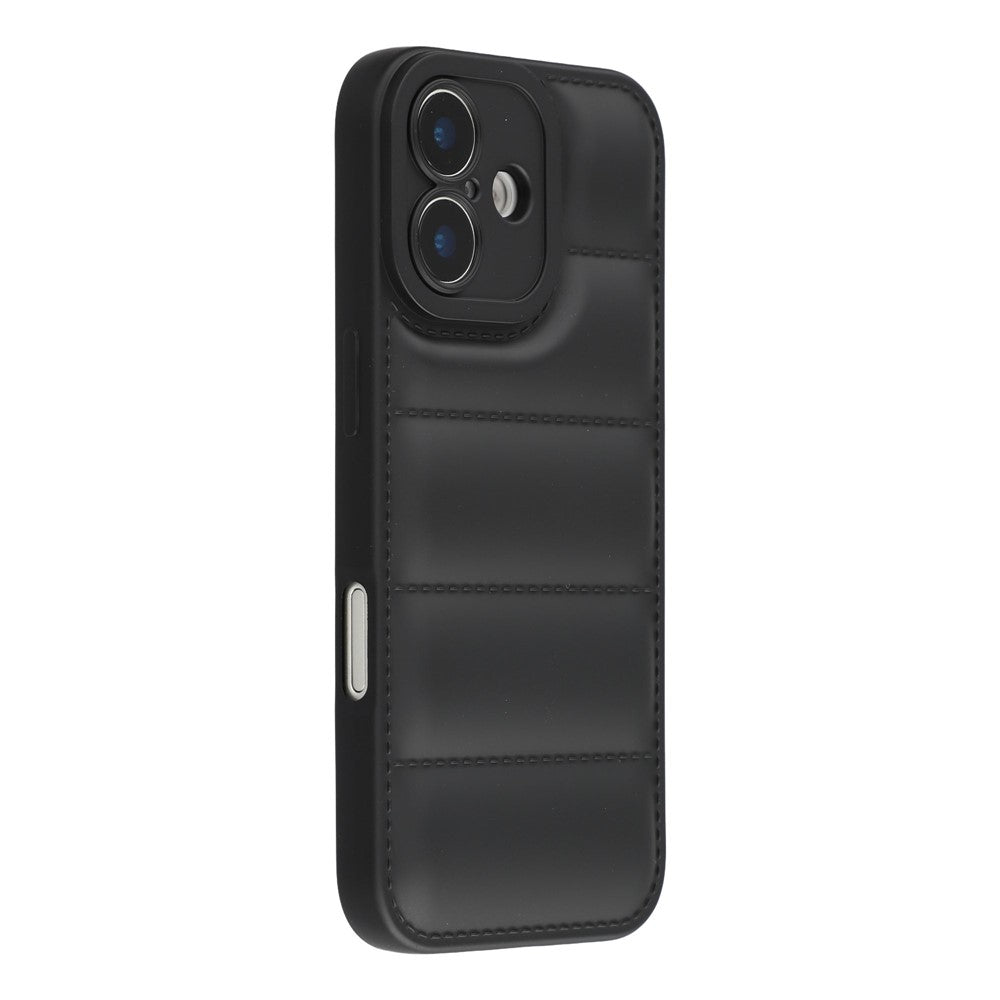 For iPhone 17 TPU Case Down Jacket Design Shock-Absorbent Phone Protector