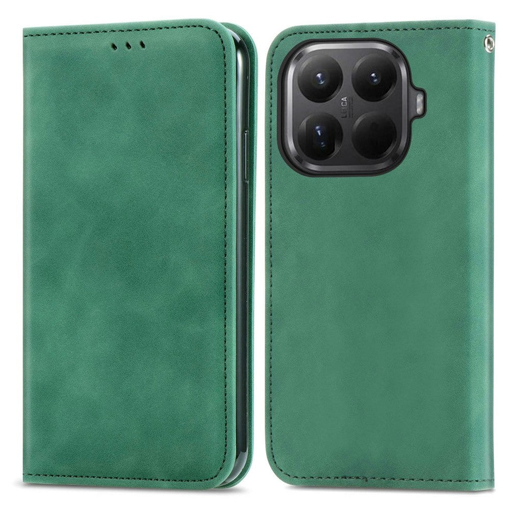 For Xiaomi 15T Pro Leather Case with Card Holder Magnetic Absorption Phone Cover