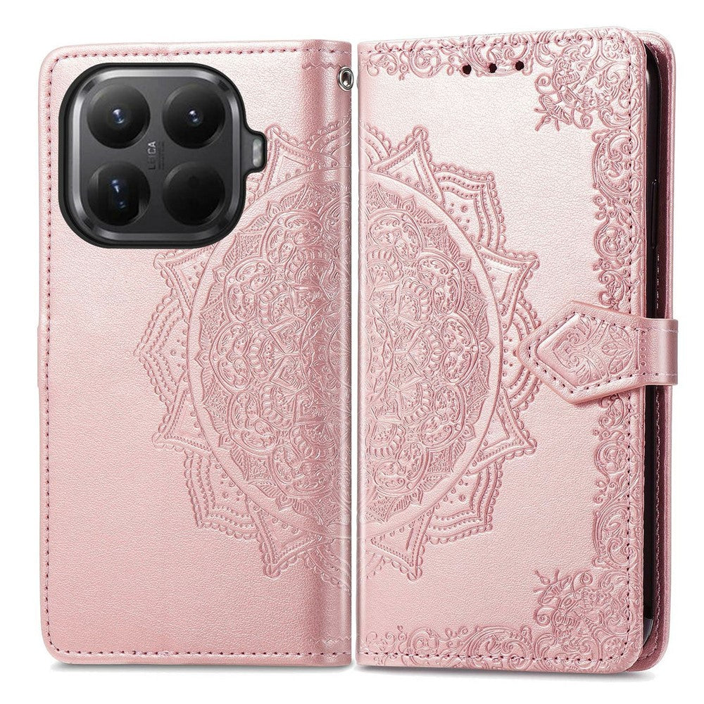 For Xiaomi 15T Pro Case Wallet Mandala Flower Leather Phone Cover Stand View