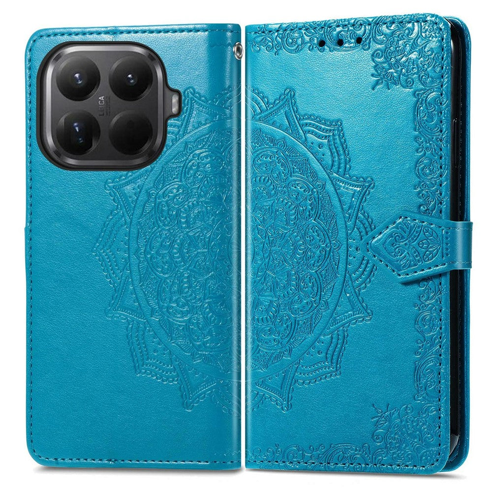 For Xiaomi 15T Pro Case Wallet Mandala Flower Leather Phone Cover Stand View