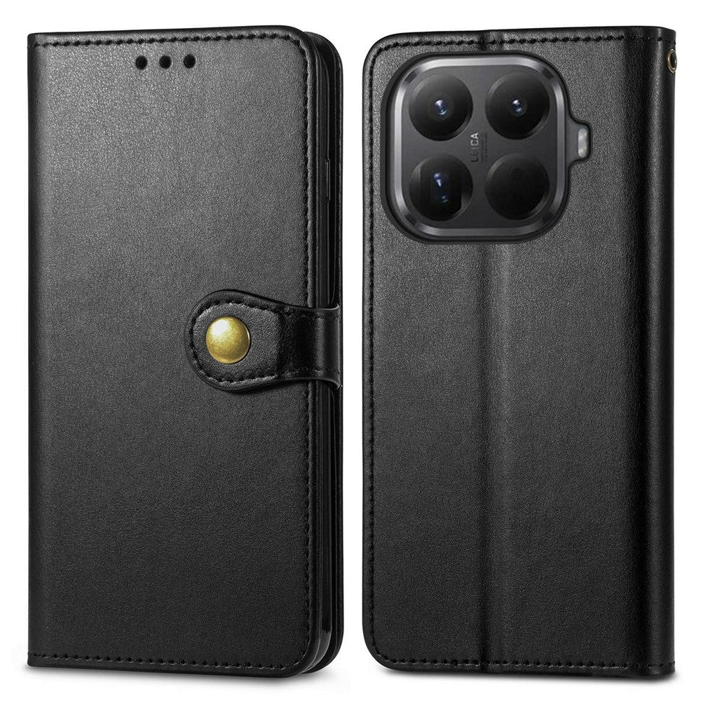 For Xiaomi 15T Pro Case Wallet Stand Leather Phone Cover with Wrist Strap