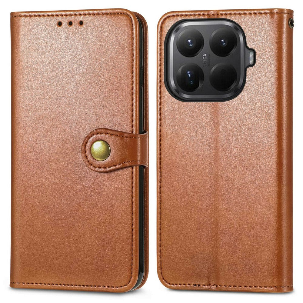 For Xiaomi 15T Pro Case Wallet Stand Leather Phone Cover with Wrist Strap