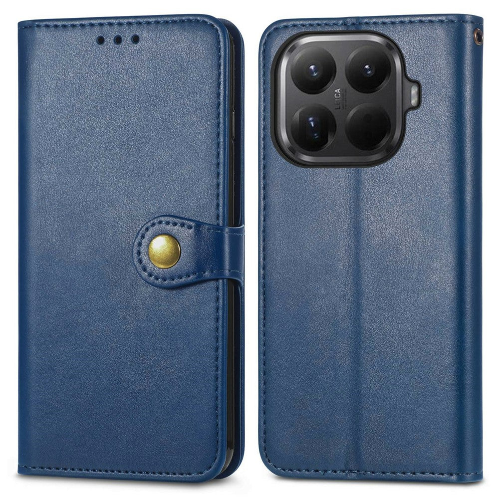 For Xiaomi 15T Pro Case Wallet Stand Leather Phone Cover with Wrist Strap