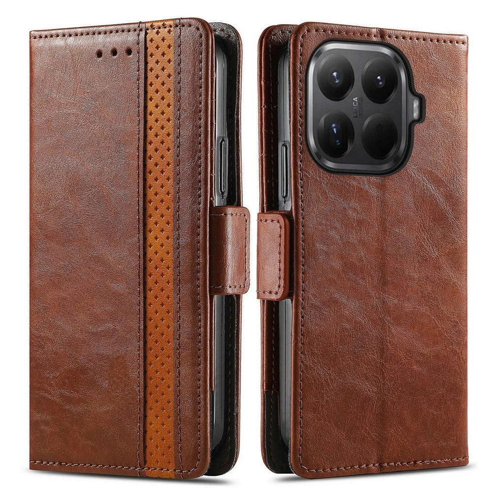 CASENEO For Xiaomi 15T Pro Phone Cases PU Leather Cover Stand with RFID Blocking Wallet