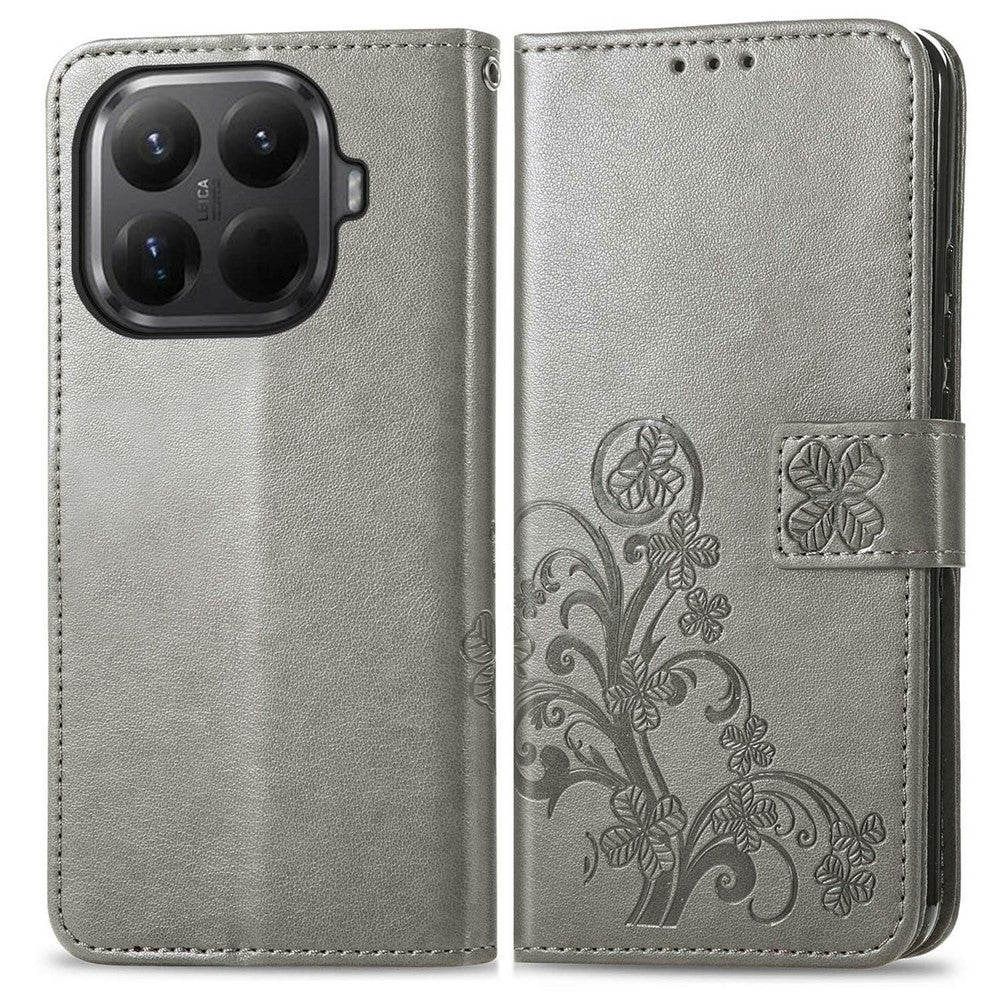 For Xiaomi 15T Pro Leather Case Four-Leaf Clover Wallet Phone Cover