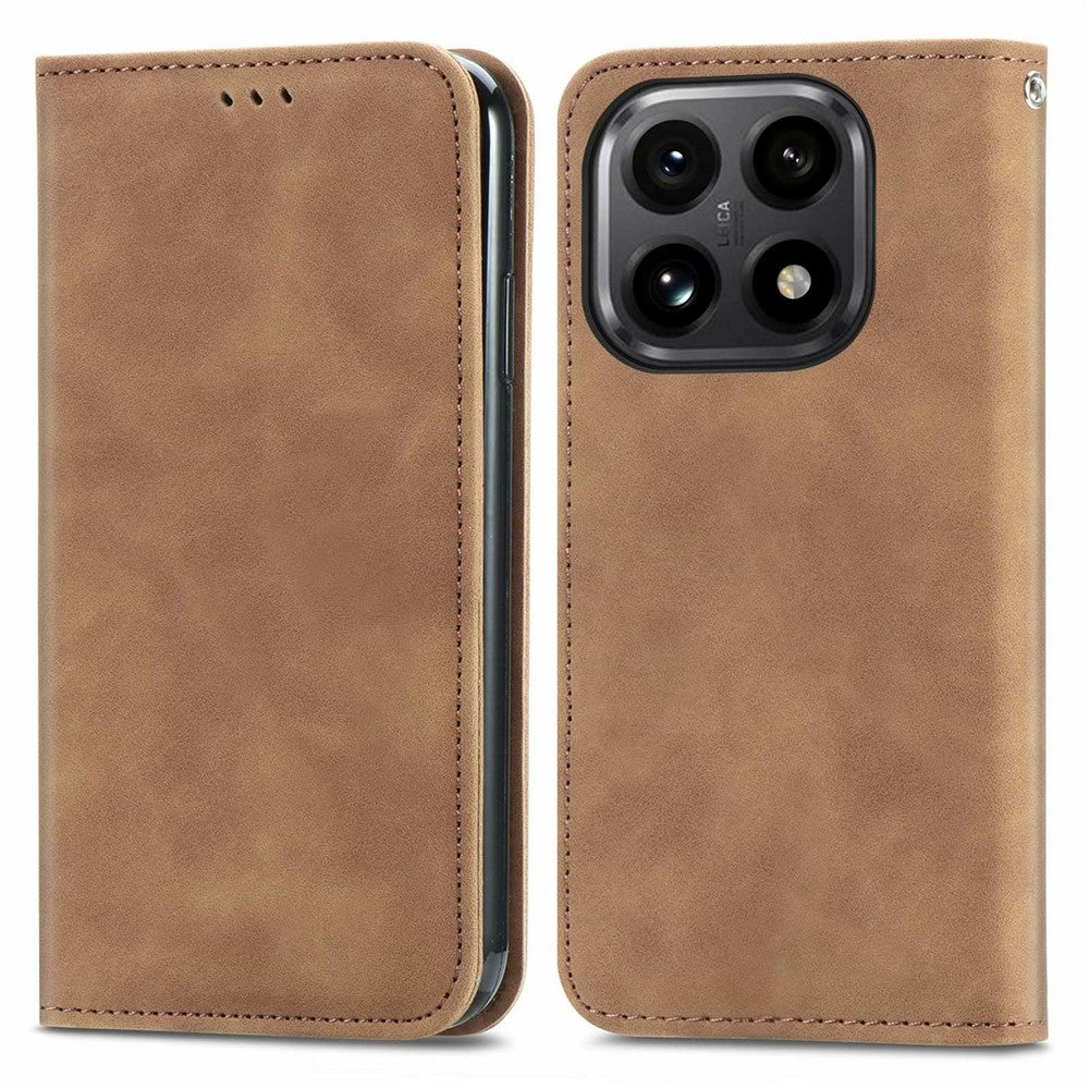 For Xiaomi 15T Leather Case with Card Holder Magnetic Absorption Phone Cover