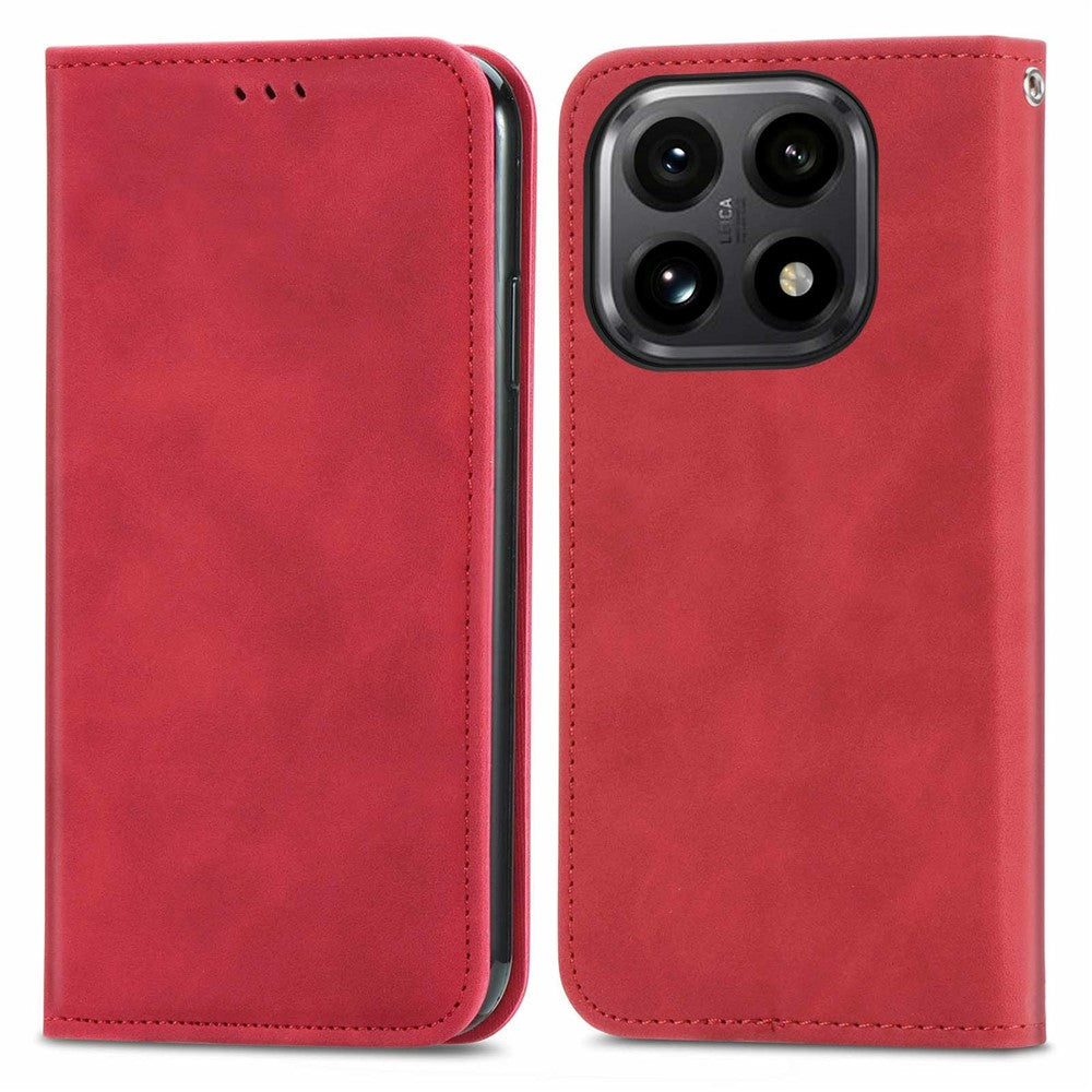 For Xiaomi 15T Leather Case with Card Holder Magnetic Absorption Phone Cover