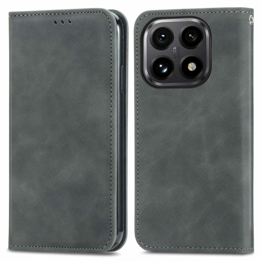 For Xiaomi 15T Leather Case with Card Holder Magnetic Absorption Phone Cover