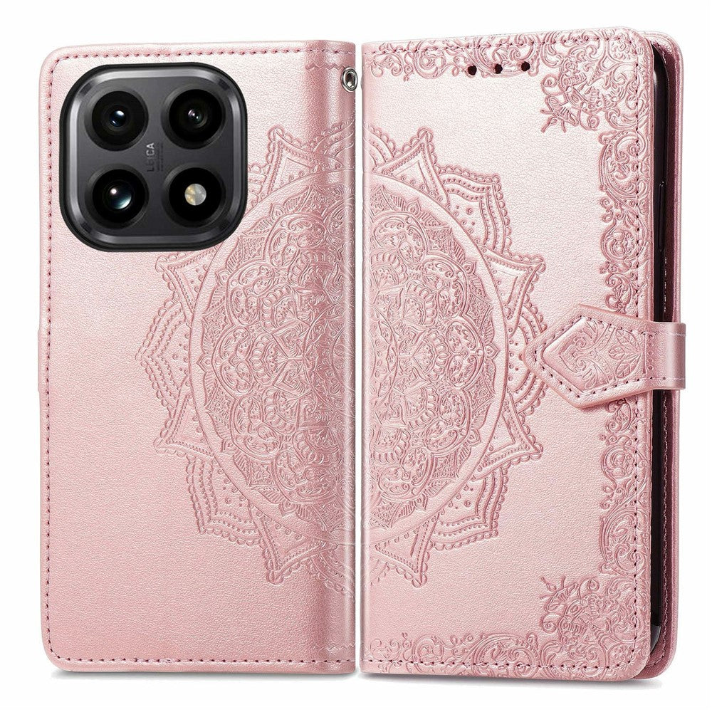 For Xiaomi 15T Case Wallet Mandala Flower Leather Phone Cover Stand View