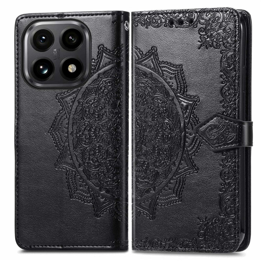 For Xiaomi 15T Case Wallet Mandala Flower Leather Phone Cover Stand View