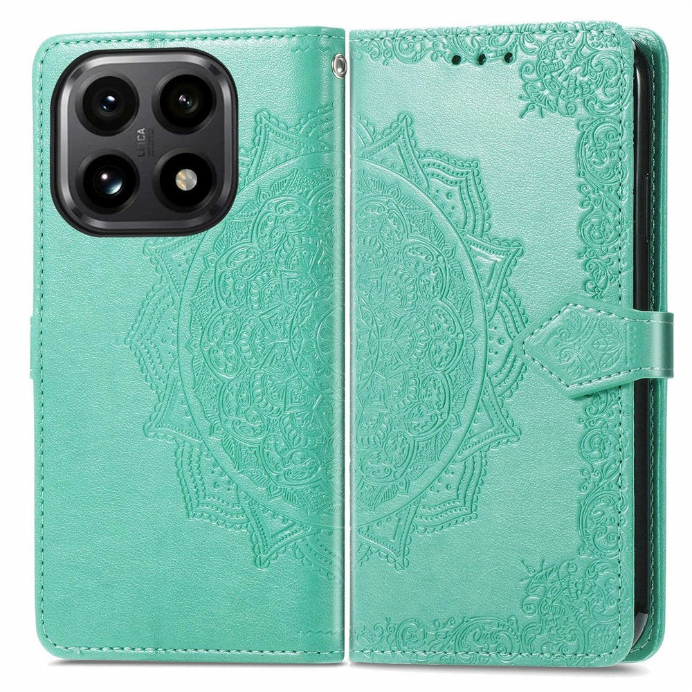 For Xiaomi 15T Case Wallet Mandala Flower Leather Phone Cover Stand View