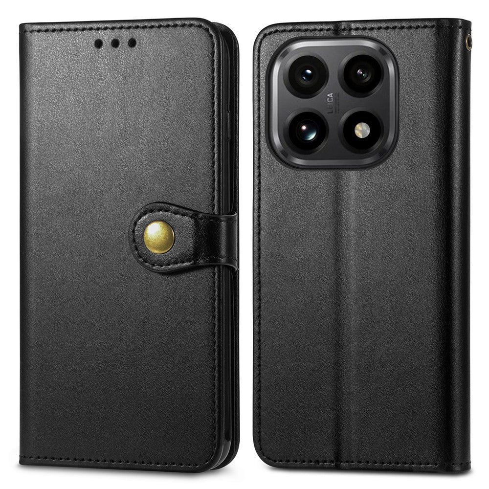 For Xiaomi 15T Case Wallet Stand Leather Phone Cover with Wrist Strap