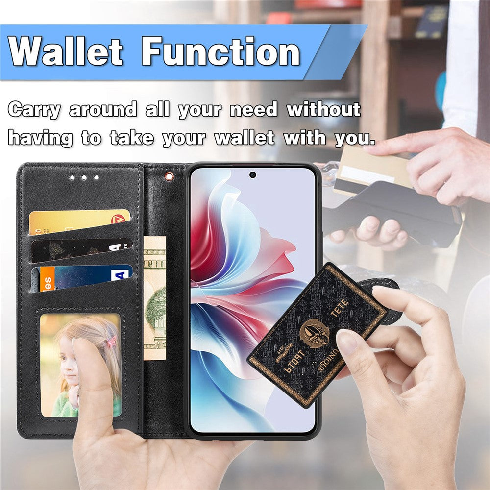 For Xiaomi 15T Case Wallet Stand Leather Phone Cover with Wrist Strap