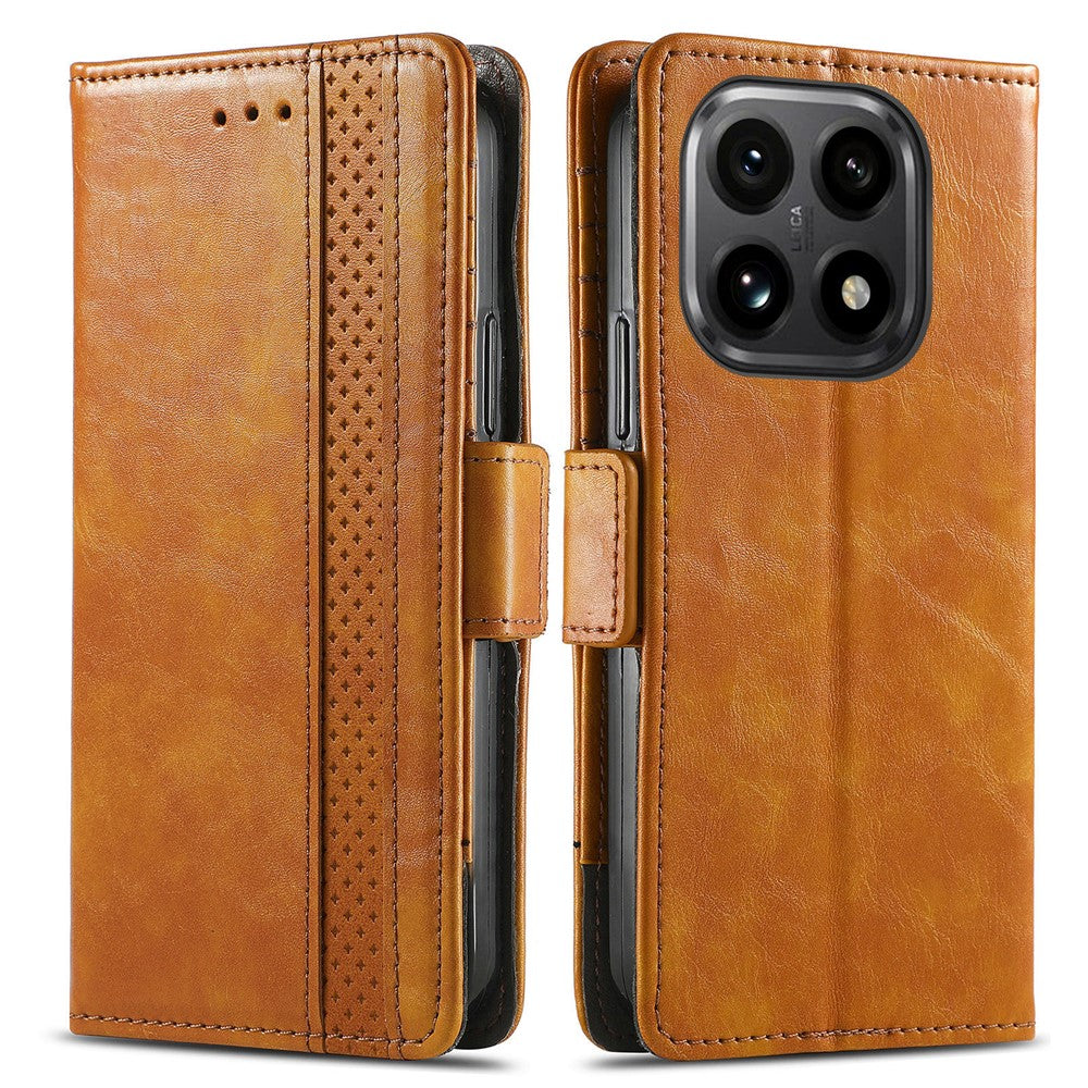 CASENEO For Xiaomi 15T Phone Cases PU Leather Cover Stand with RFID Blocking Wallet