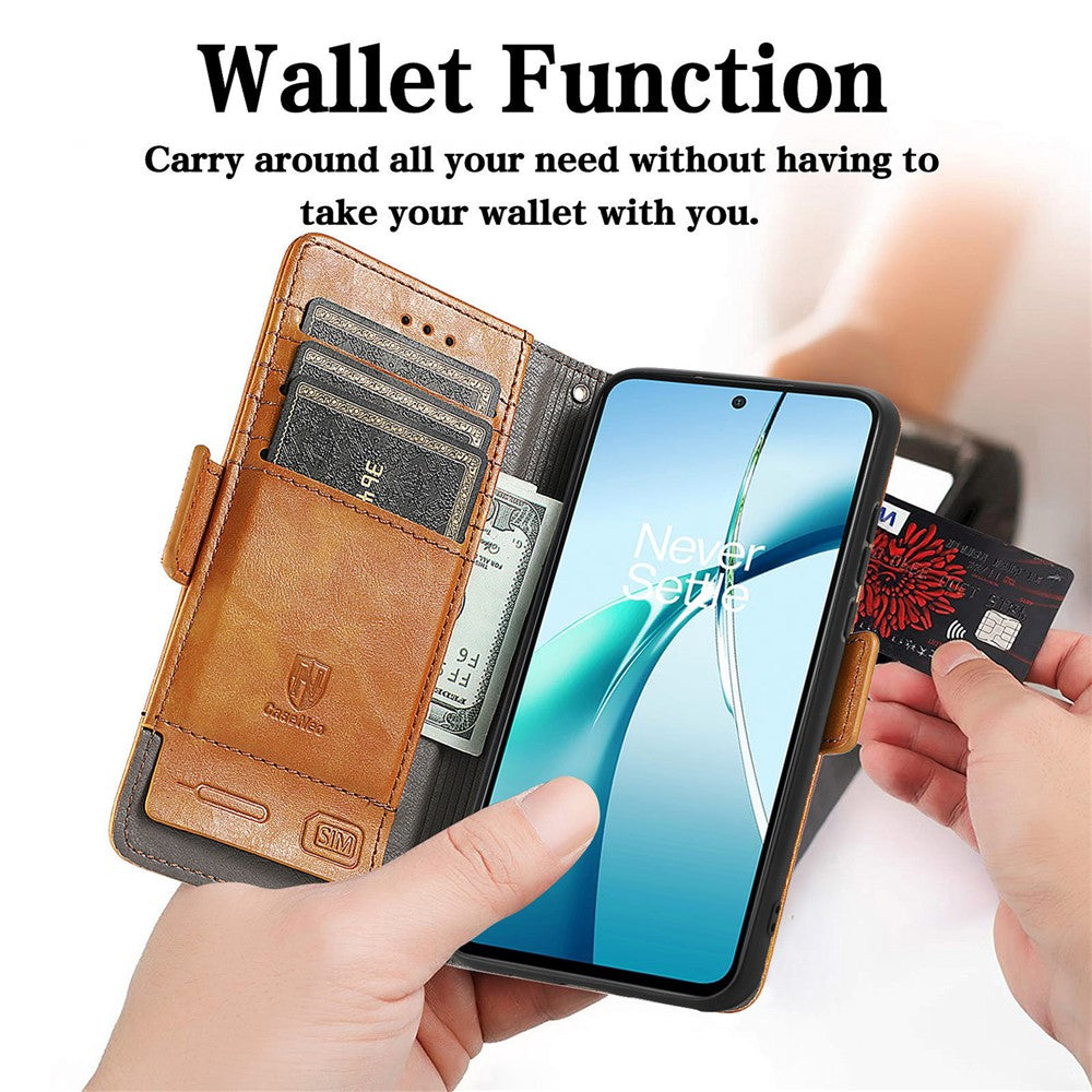 CASENEO For Xiaomi 15T Phone Cases PU Leather Cover Stand with RFID Blocking Wallet
