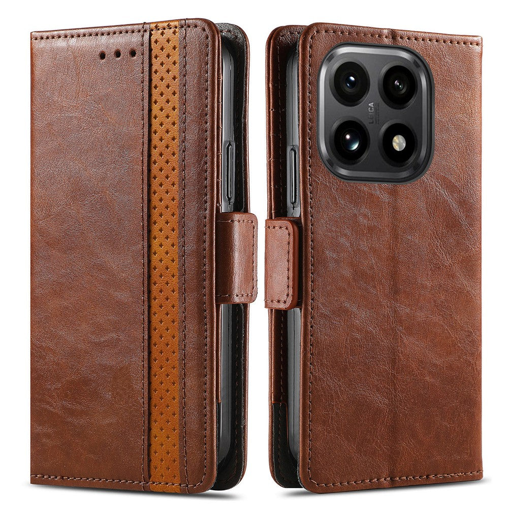 CASENEO For Xiaomi 15T Phone Cases PU Leather Cover Stand with RFID Blocking Wallet