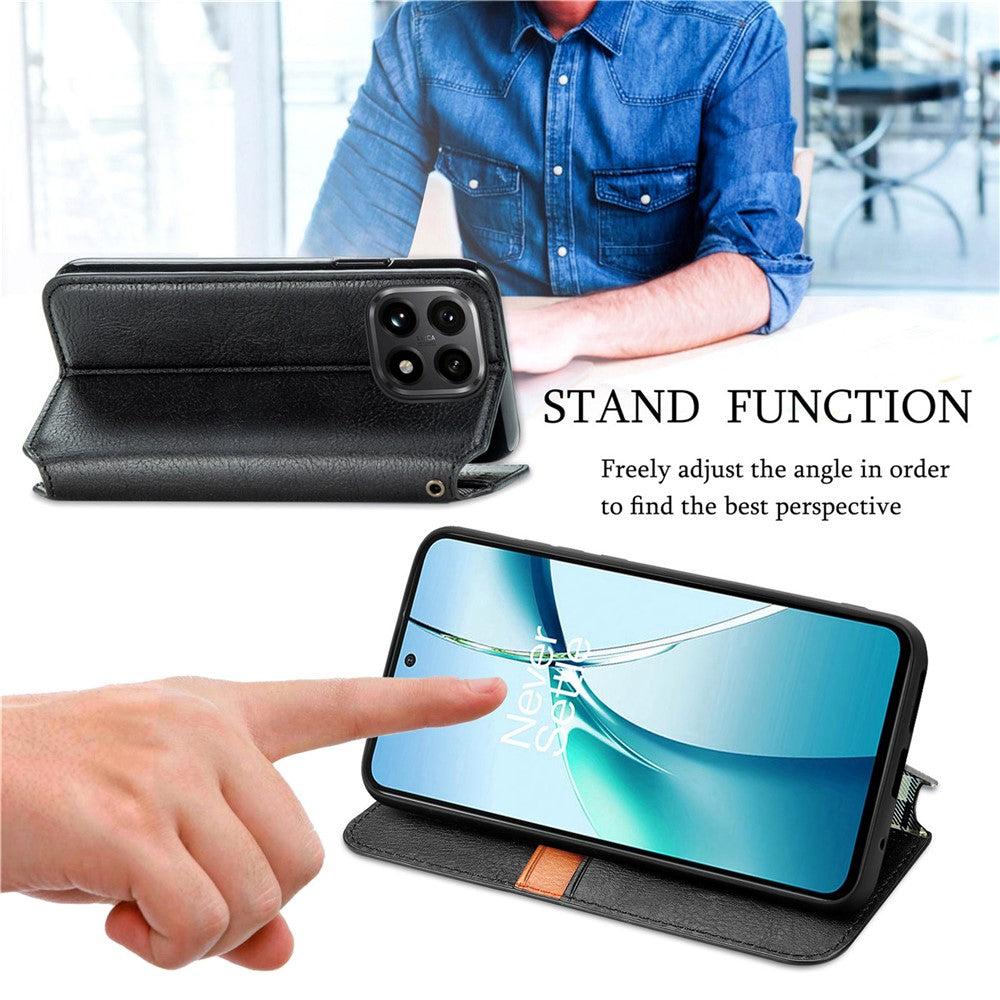 For Xiaomi 15T Case Rhombus Imprint Anti Scratch PU Leather Wallet Phone Cover