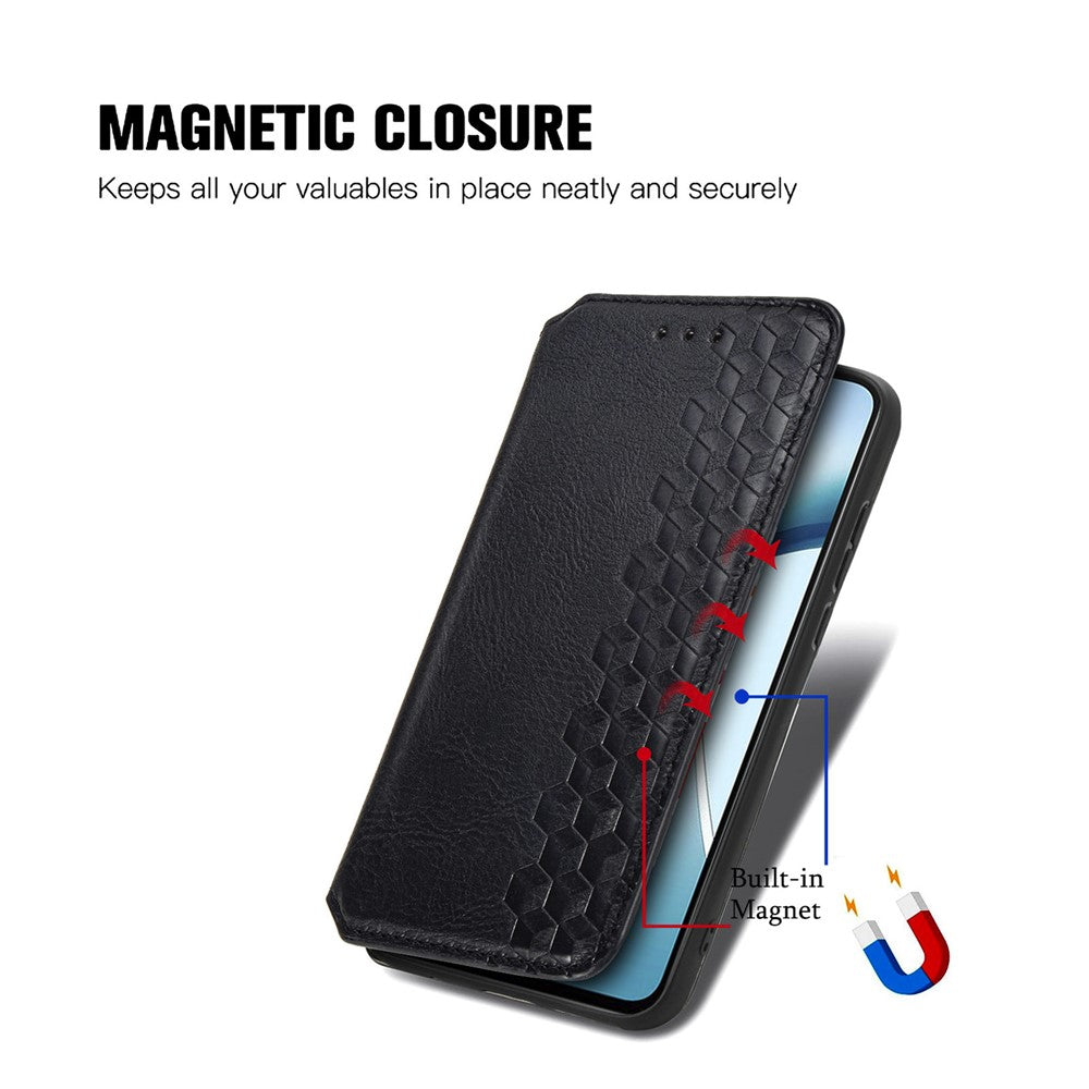 For Xiaomi 15T Case Rhombus Imprint Anti Scratch PU Leather Wallet Phone Cover