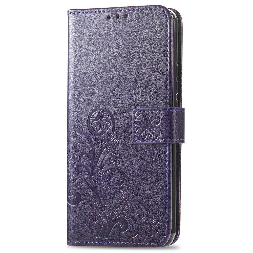 For Xiaomi 15T Leather Case Four-Leaf Clover Wallet Phone Cover