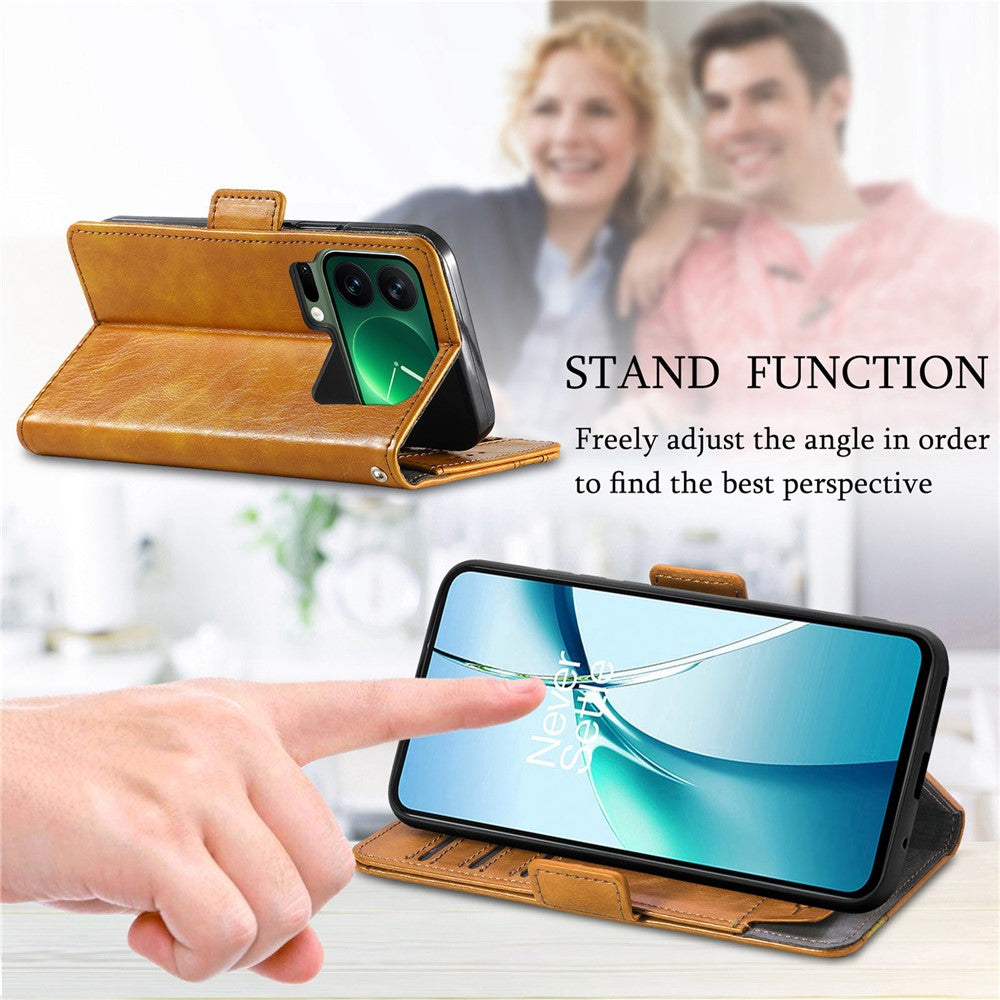 CASENEO For Xiaomi 17 Pro Phone Case PU Leather Cover Stand with RFID Blocking Wallet