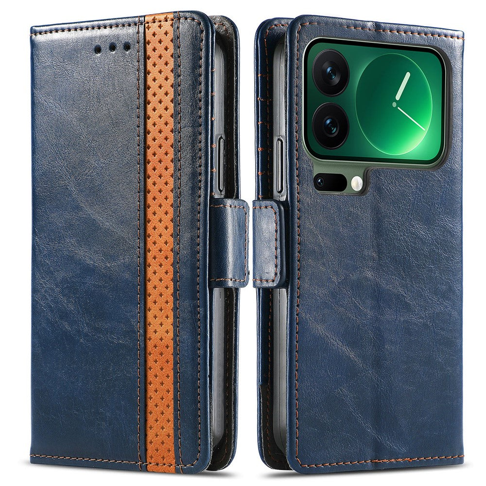 CASENEO For Xiaomi 17 Pro Phone Case PU Leather Cover Stand with RFID Blocking Wallet