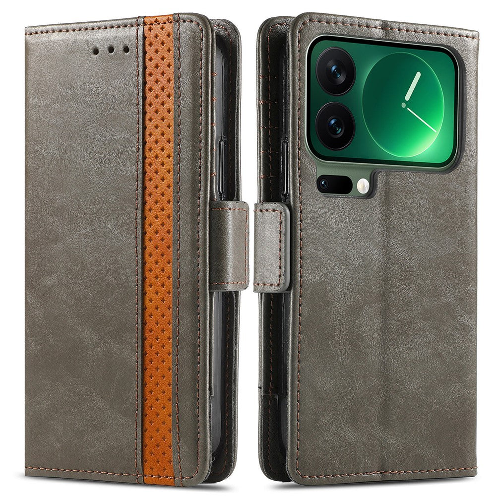 CASENEO For Xiaomi 17 Pro Max Phone Cases PU Leather Cover Stand with RFID Blocking Wallet