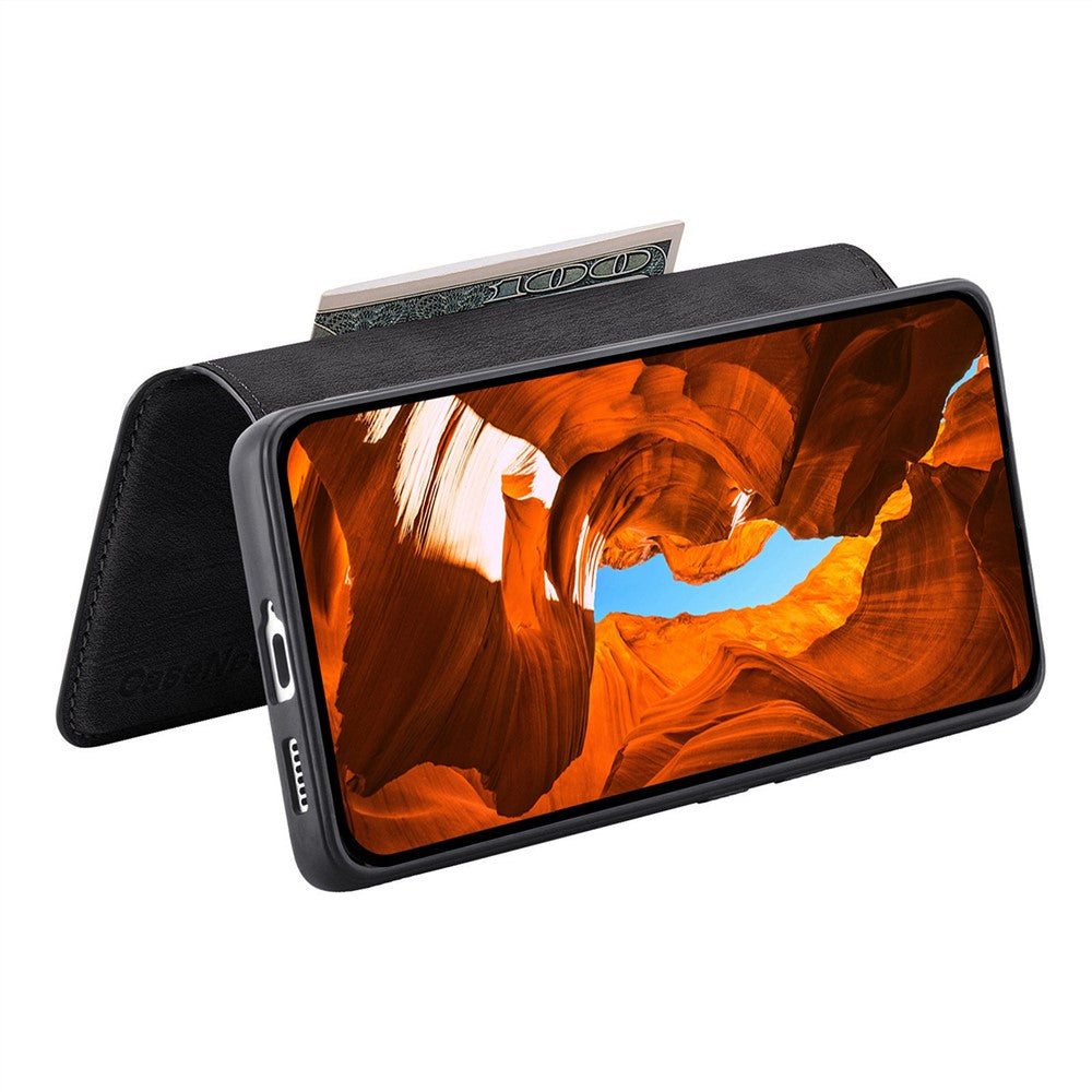 CASENEO MW-03 Detachable Wallet Case For Xiaomi Poco C85 4G (171mm) / Redmi 15C 4G (Global) (171mm) Leather + TPU Phone Cover