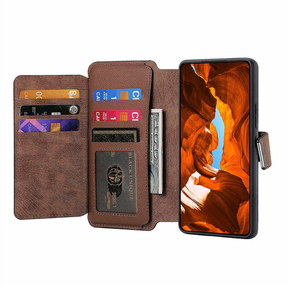 CASENEO MW-02 For Xiaomi Redmi 15C 4G (Global) (171mm) / Poco C85 4G (171mm) Case Detachable Magnetic Leather Flip Phone Cover
