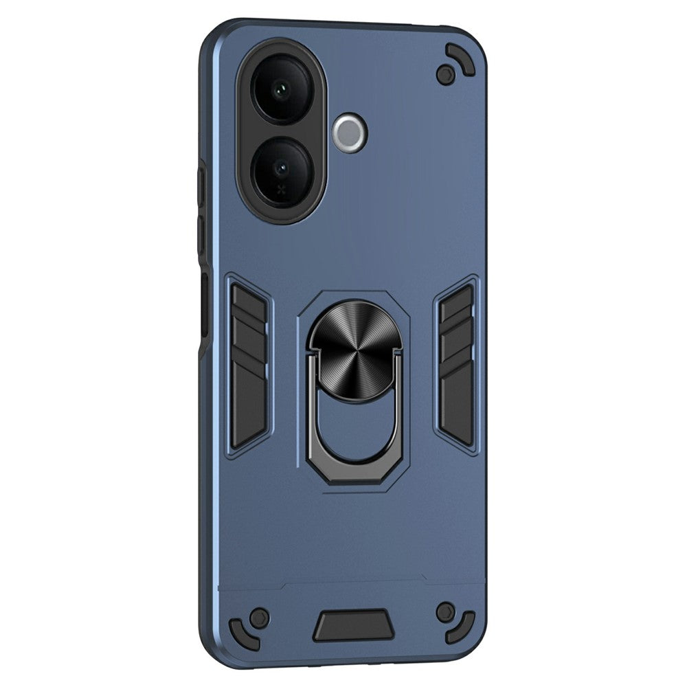 For vivo V60 Lite 4G / 5G Case PC + TPU Drop Defend Phone Cover with Ring Kickstand