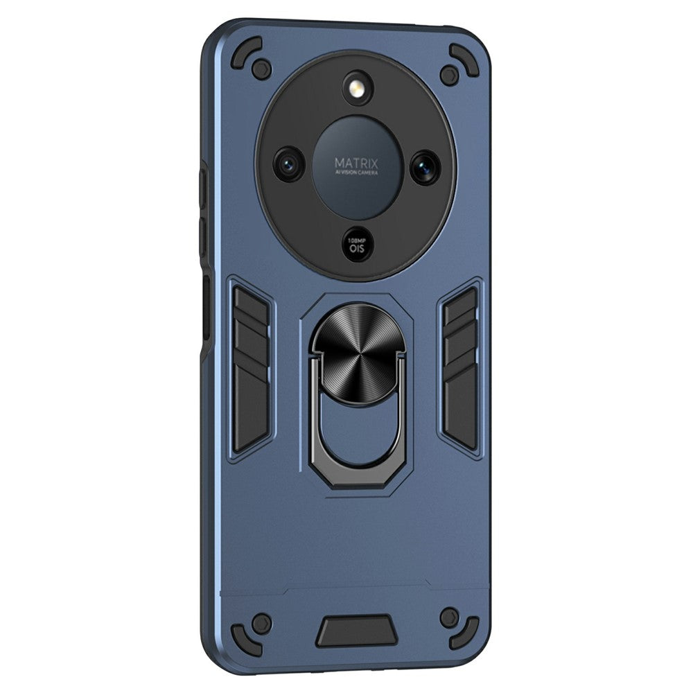 Coque de protection antichoc en PC et TPU avec anneau de support pour For Honor X9d 5G / X70 5G