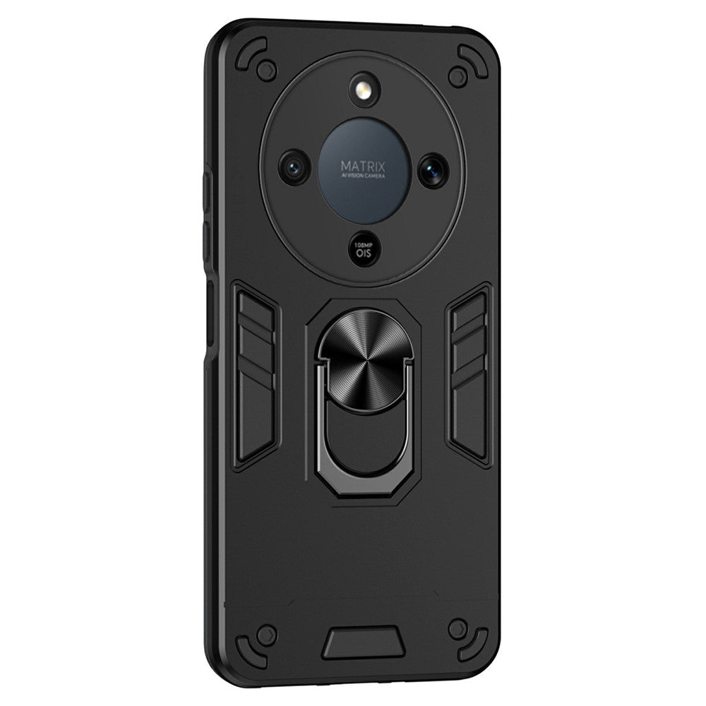 Coque de protection antichoc en PC et TPU avec anneau de support pour For Honor X9d 5G / X70 5G